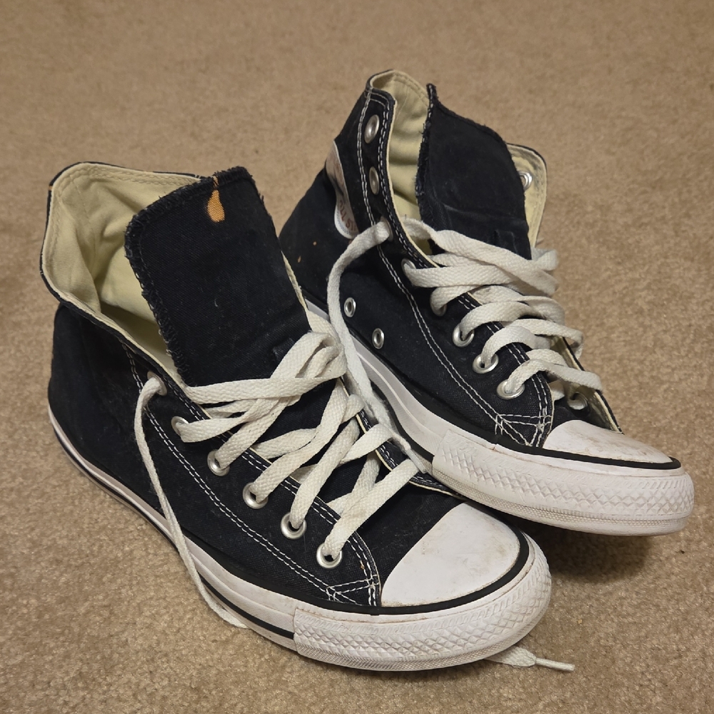 Black High-Top Converse Size 9